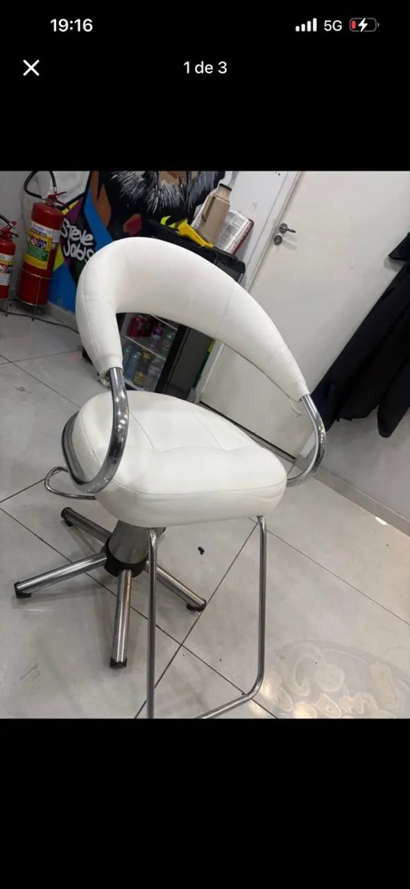 Cadeira cabeleireiro/barbeiro  - Foto 2