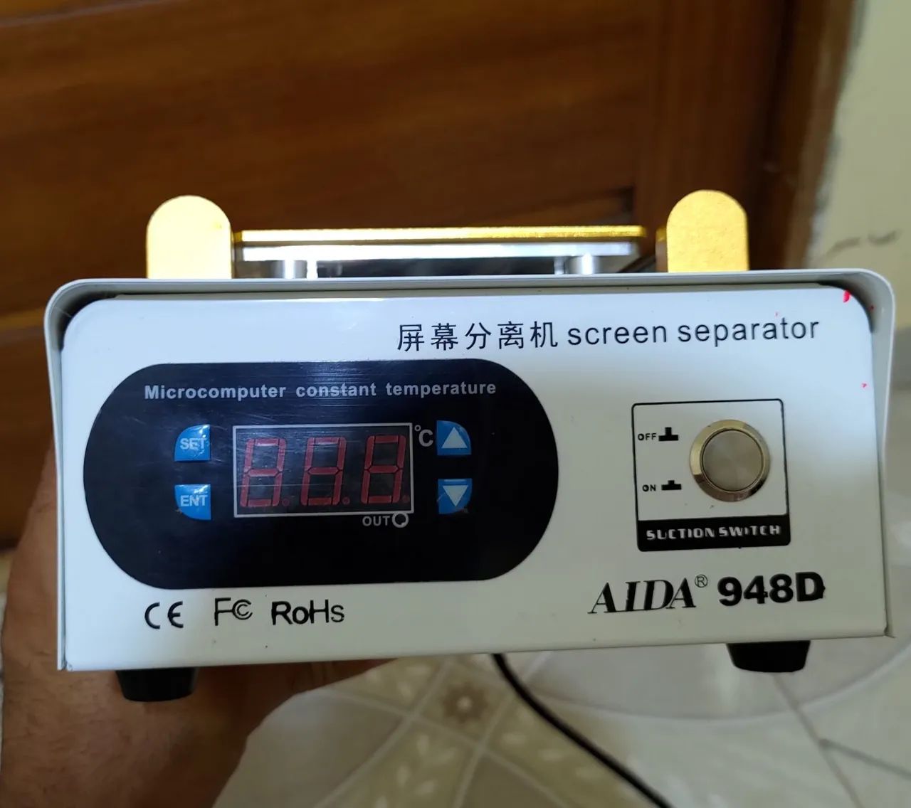 Separadora de LCD Touch Aida 948D 220V Sucção a Vácuo - Foto 3