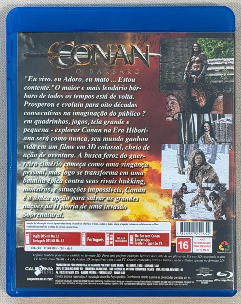 BLU-RAY CONAN O BÁRBARO (ORIGINAL) - Foto 2