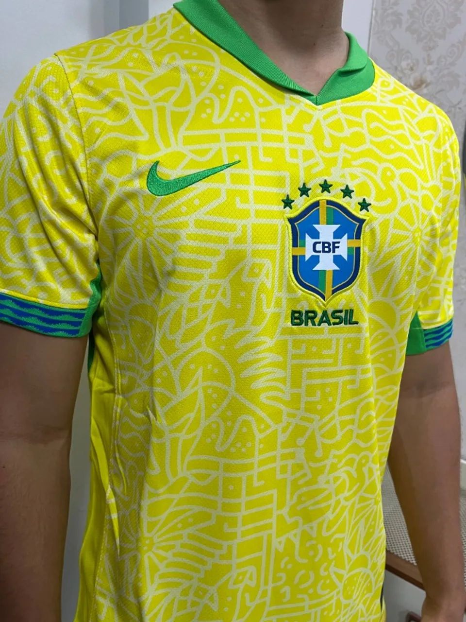 Blusa da Seleção Azul  e Amarela / Copa america  /  M e G - Foto 4