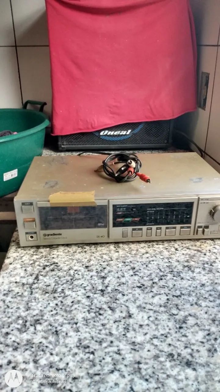 Gradiente. Tape deck DS40. Para recuperar. 