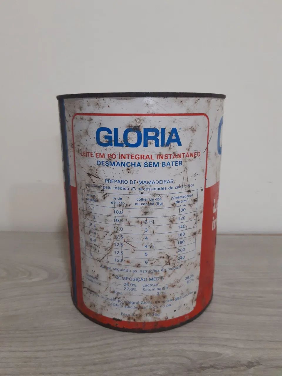 Antiga Lata Leite Glória - Foto 4