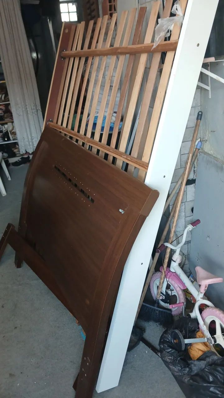 Cama casal madeira 