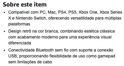 Controle Bluetooth 8BitDo - Ultimate (Branco) - Foto 2