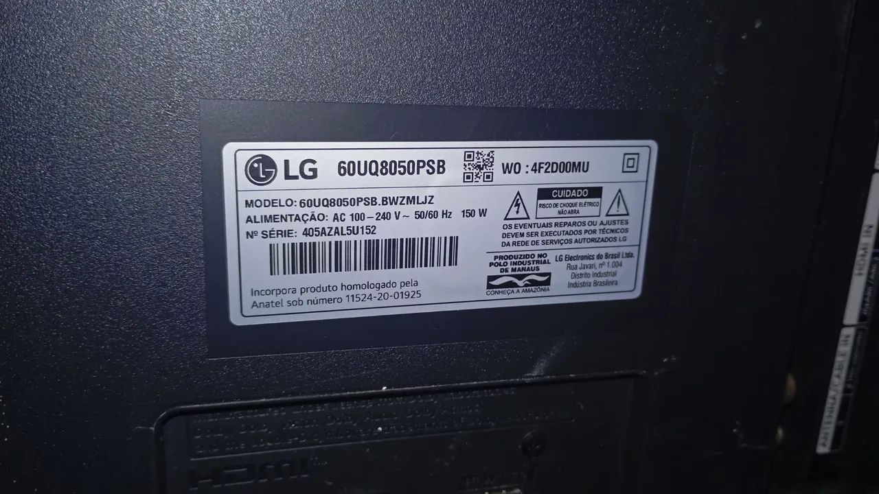 Tv LG 60 polegadas retirada de peças  - Foto 3