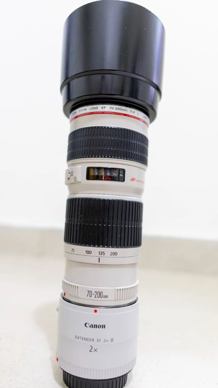 Lente Canon 70-200mm F4 Usm + Extensor 2x III - Foto 2