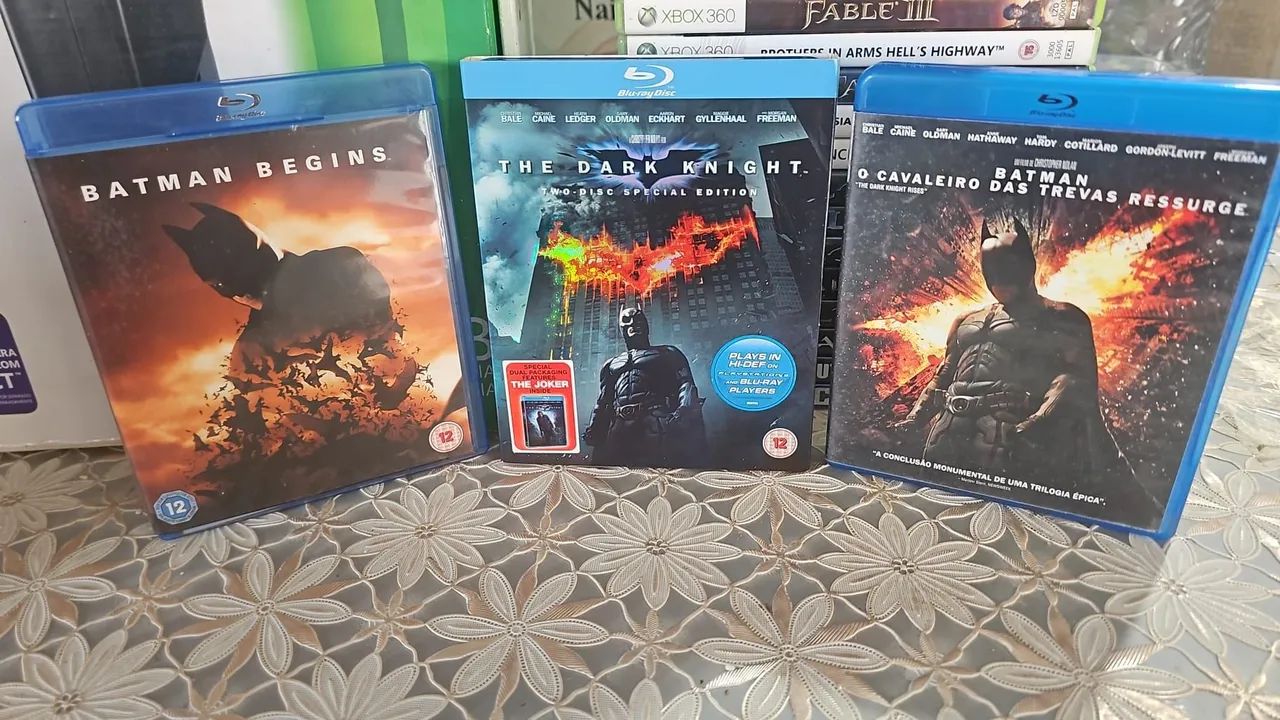 Trilogia Bluray Cavaleiro das trevas 