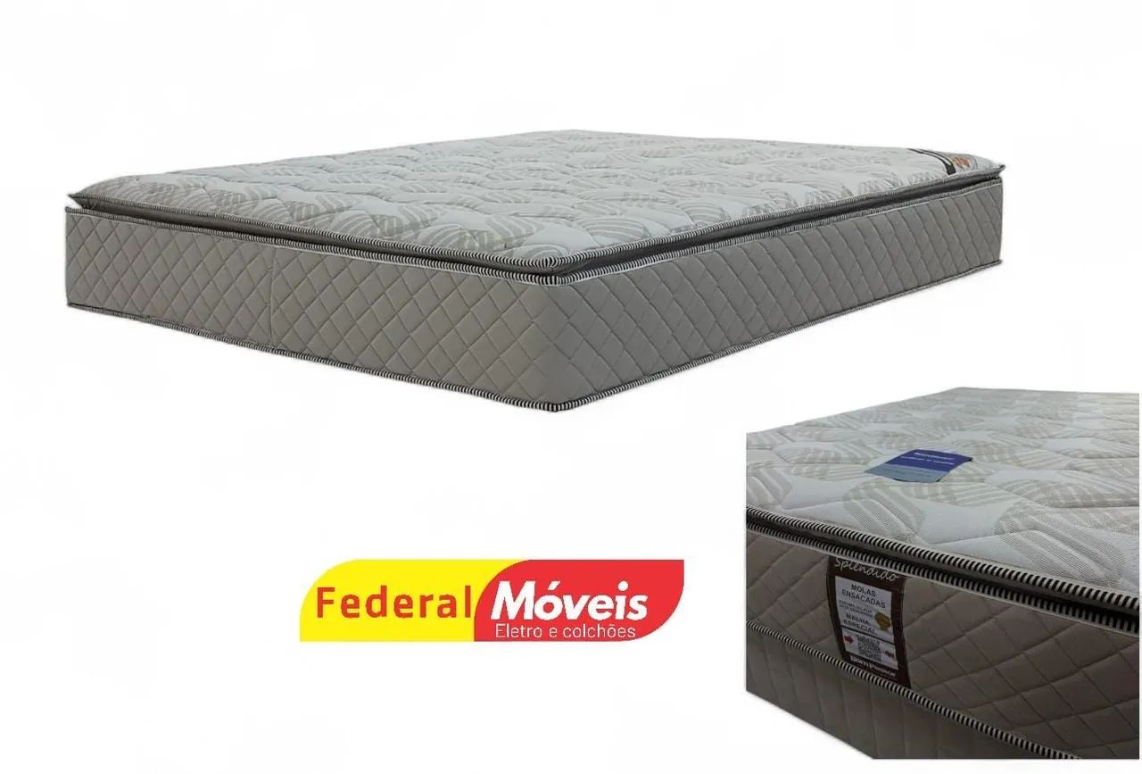 Cama Box Solteiro Colchão e Base 88x188cm - Preço Imbatível  - Foto 2