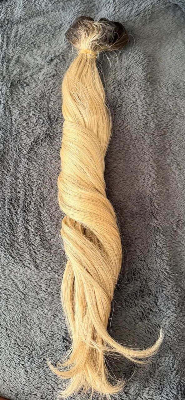 Mega hair Loiro Mesclado Brasileiro - Foto 2