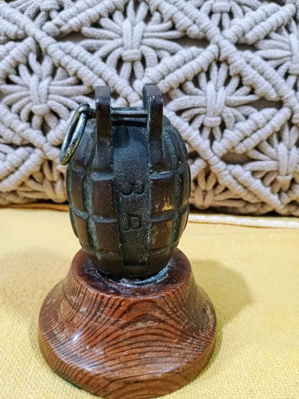 Objeto decorativo(enfeite) granada (desativada obsoleta) - Foto 3