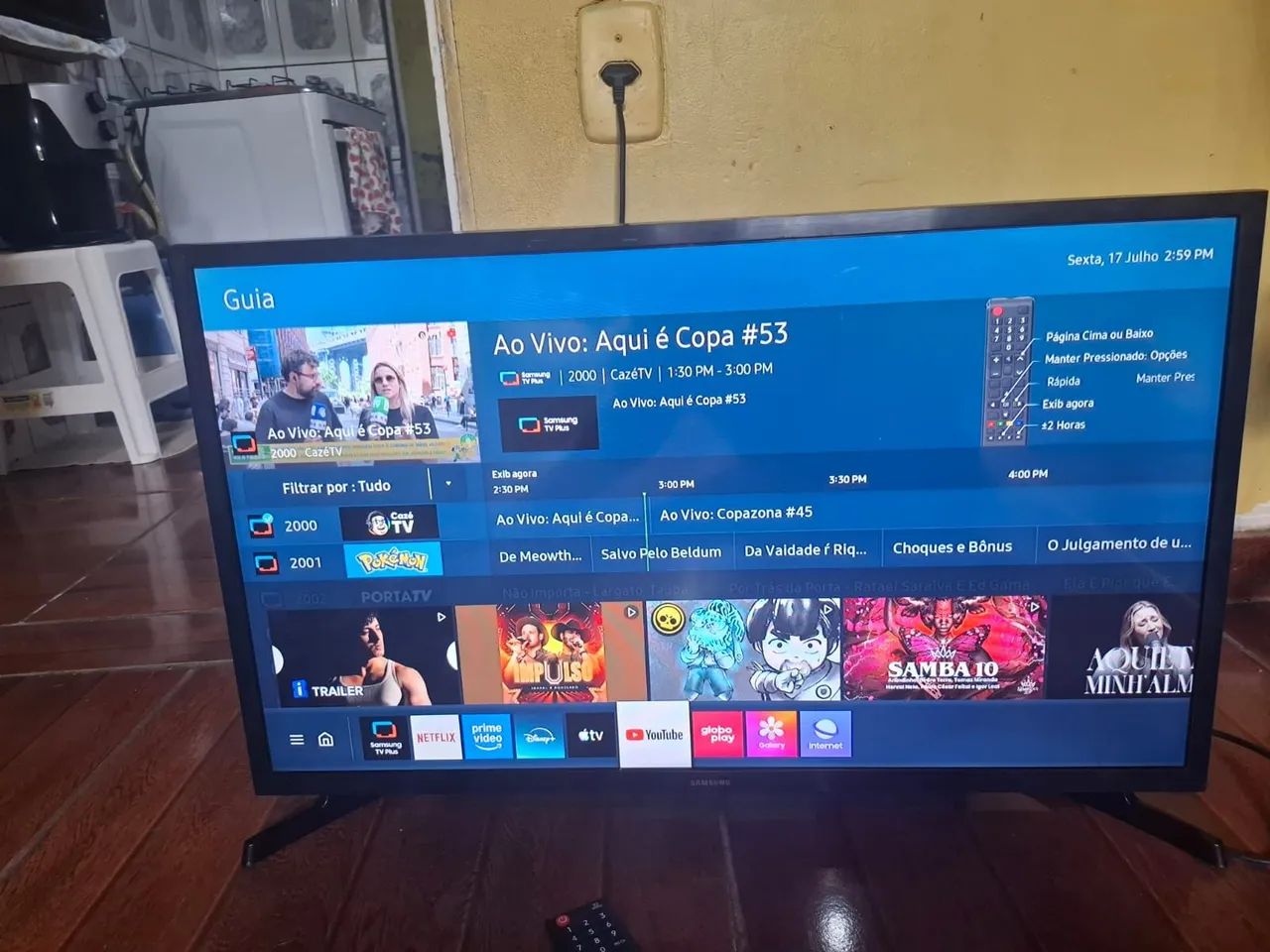 Tv smart Samsung 'Tizen 32 polegadas Acompanha pezinho controle faço entrega  - Foto 4