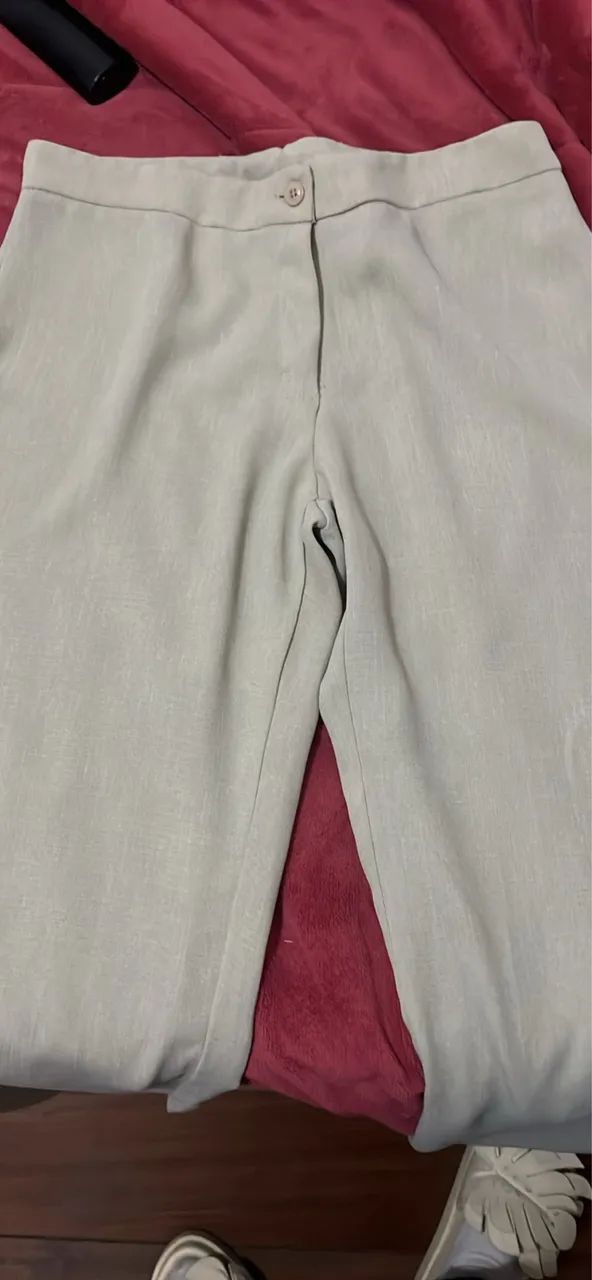 Calça alfaiataria bege - Foto 3