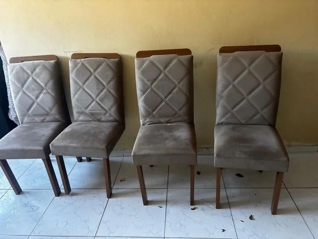 Mesa de Jantar Rufato 6 Cadeiras - 1,80m Tampo de Vidro - Foto 2