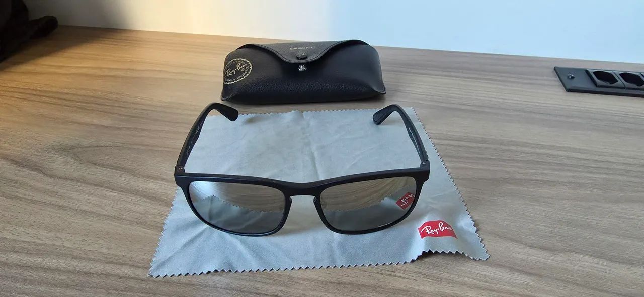 Óculos Ray-Ban ORB4264 Chromance Polarizado Original + Caixa + Estojo - Foto 3