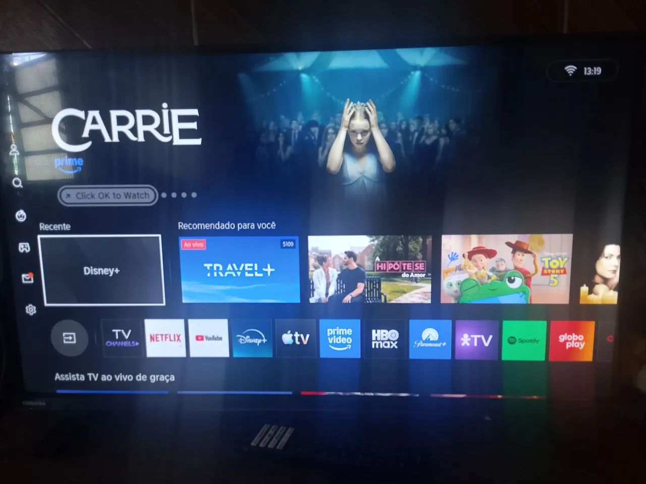 Vendo TV smart Toshiba 32 polegadas semi nova - Foto 3