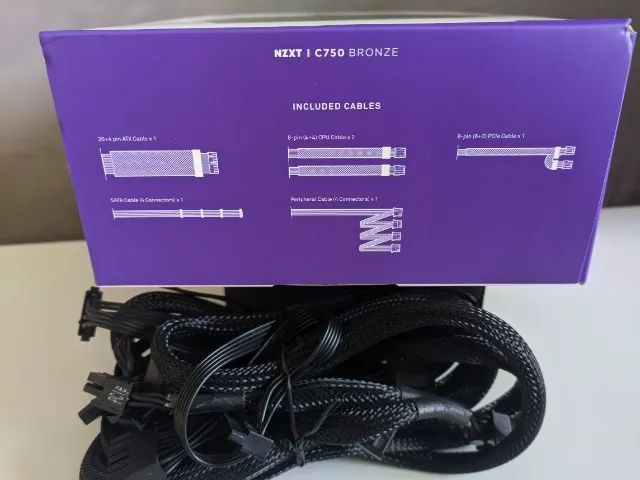 FONTE NZXT C750 750W - 80 PLUS BRONZE - Foto 2