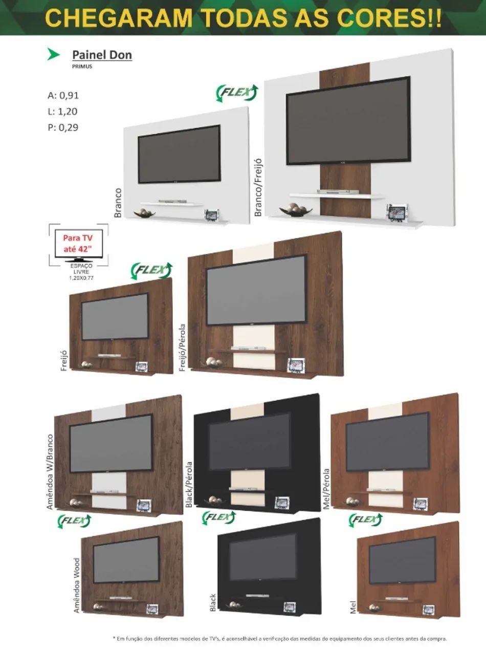 Painel para TV até 43 polegadas 