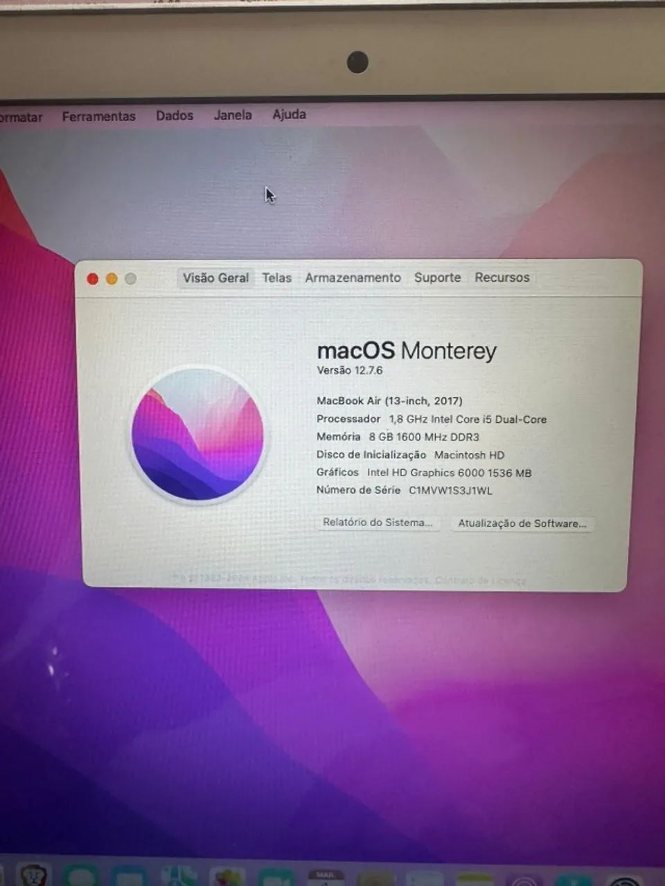 Macbook Air 13", 256gb SSD, 8 gb RAM - 2017 - Perfeito Funcionamento - Foto 2