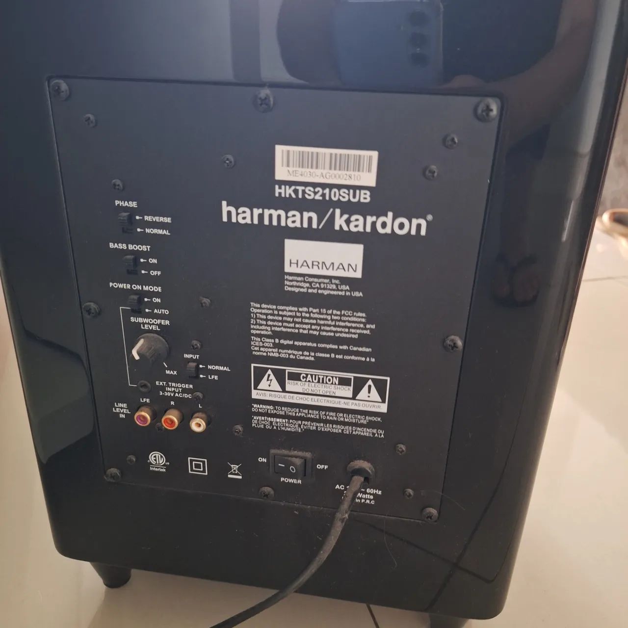 Subwoofer Harman Kardon HKTS210SUB: - Foto 3