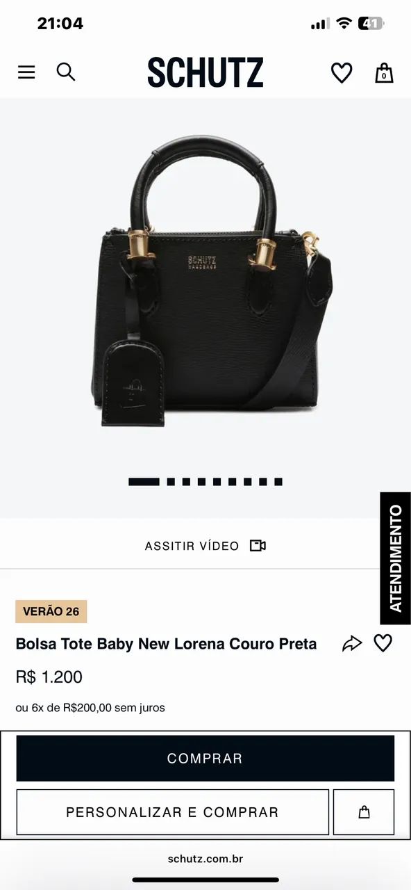 Bolsa Schütz couro  - Foto 2