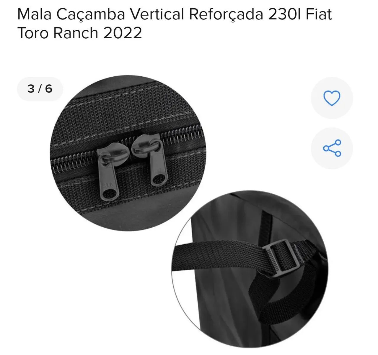 Mala Caçamba vertical reforçada. TORO Ranch 2022 - Foto 2