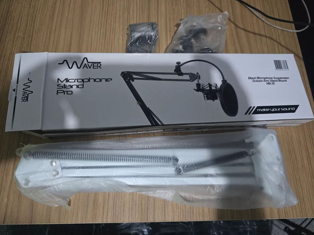 Suporte para microfone Articulado BRANCO - Foto 3