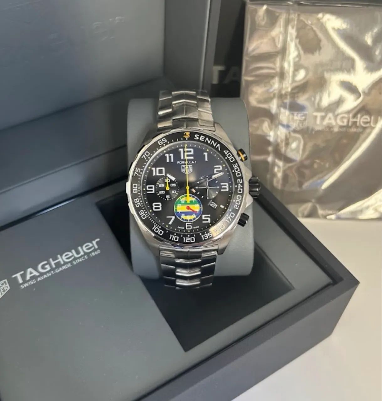 Relógio Tag H. Senna - Aço 904l - Safira - 43mm - PrmAAA+