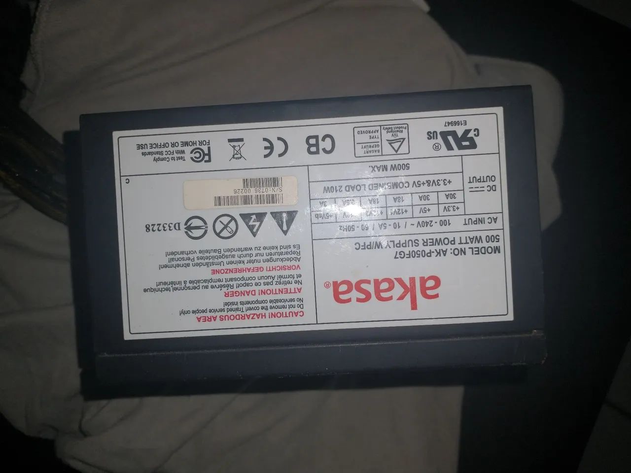 Fonte akasa 500W - Foto 2