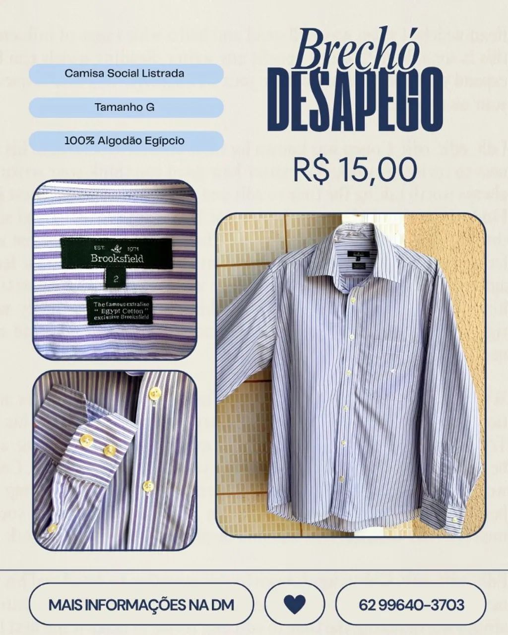 Desapego de Camisa Social Masculina