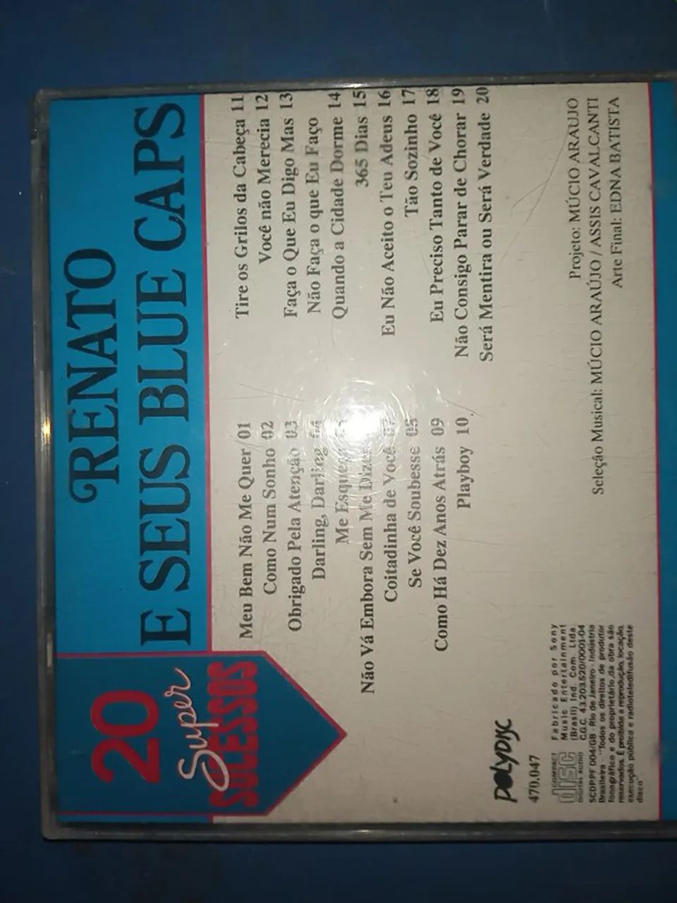 CD - Renato & Seus Blue Caps - VOL 1 - 20 Super Sucessos  - Foto 2
