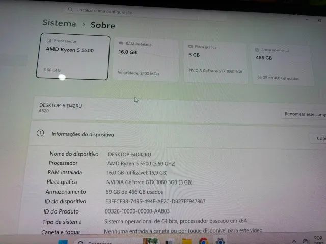 Pc Gamer Ryzen - Aceito Cartão - Foto 5