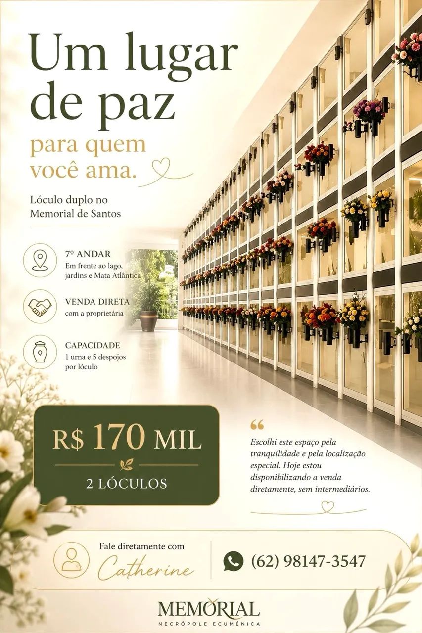LÓCULOS MEMORIAL DE SANTOS VENDI - Foto 2