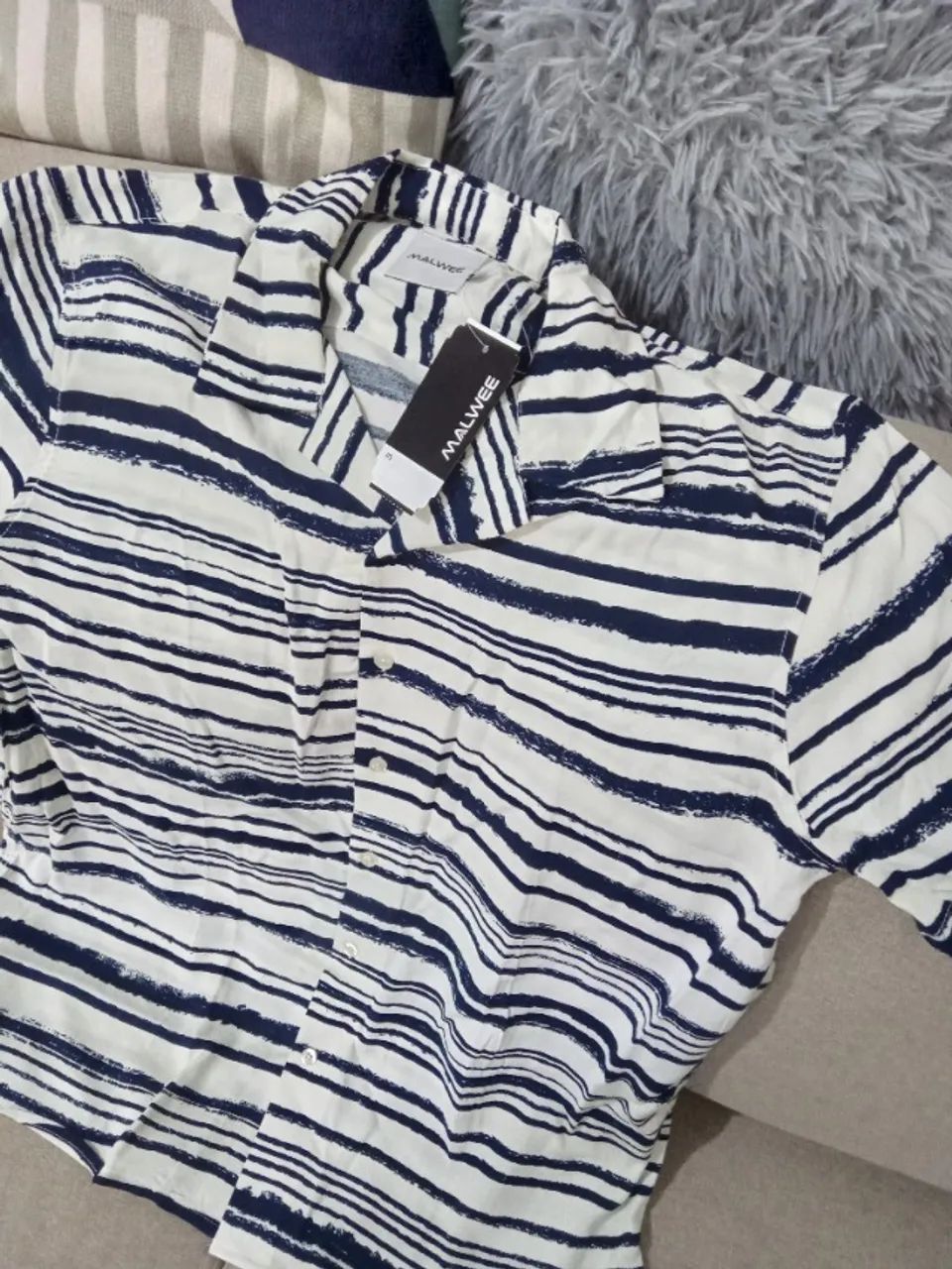 Camisa Listrada Malwee Tam. G