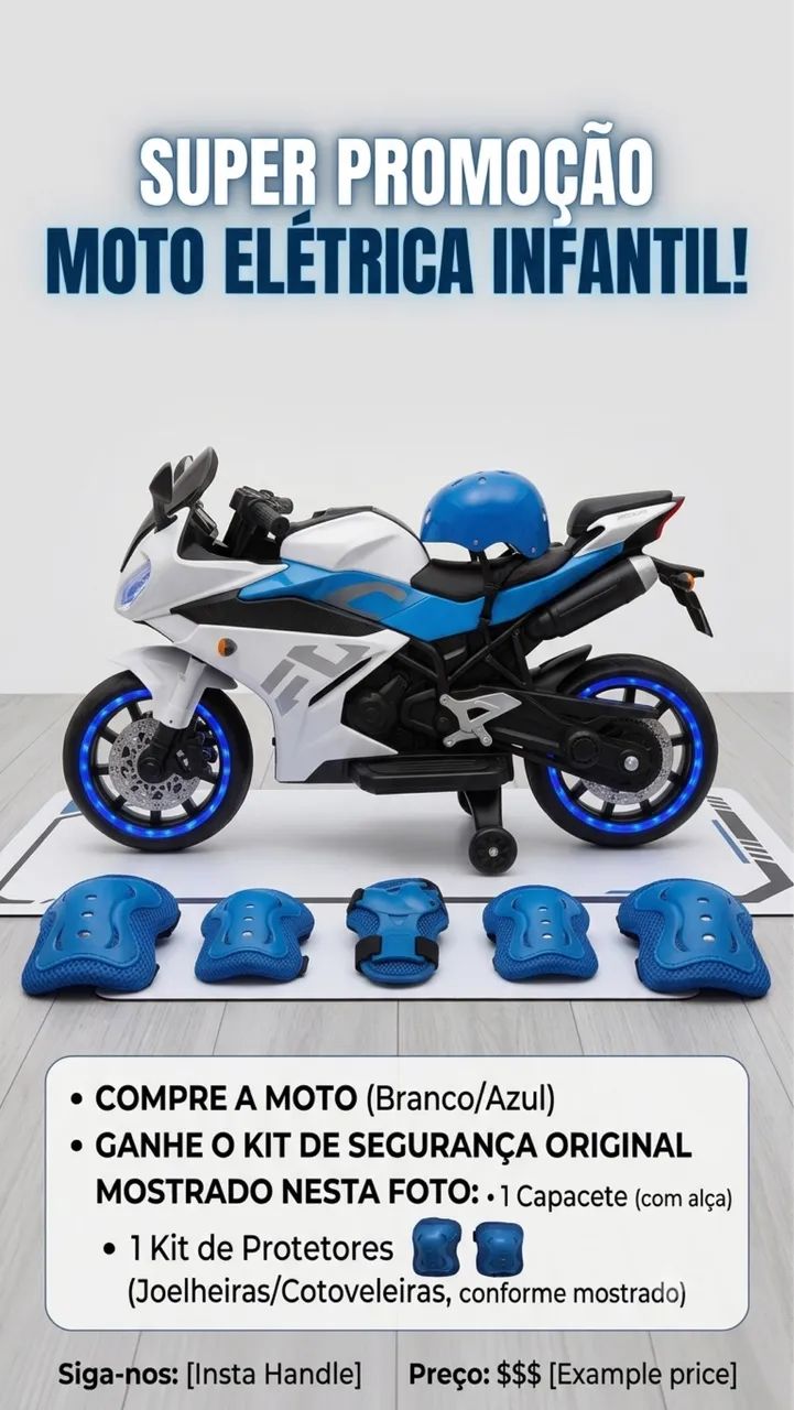 Moto elétrica infantil  - Foto 3