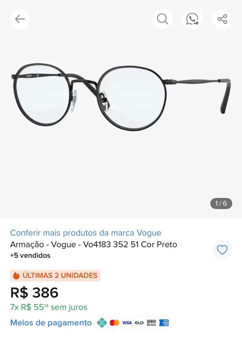 Armação - Vogue  - Foto 4
