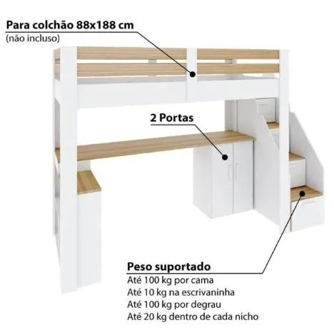 Cama alta infantil  - Foto 3