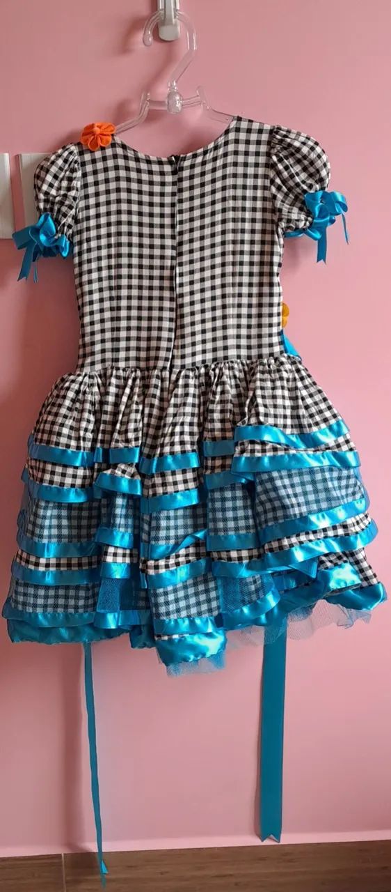 Vestido junino - azul - Foto 2
