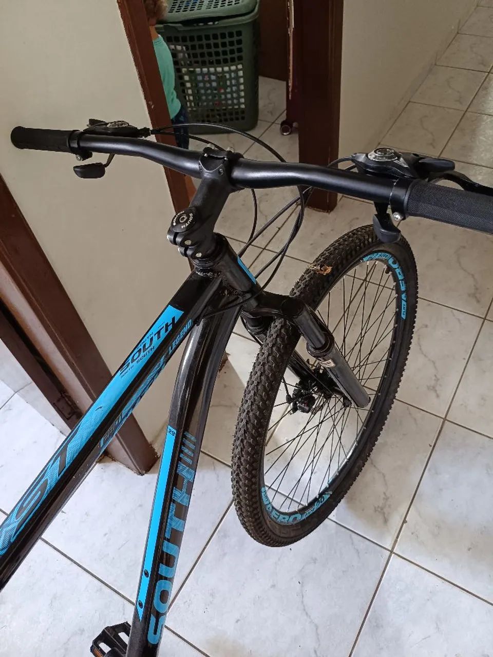 Bicicleta South Cor Preta e Azul - Foto 2