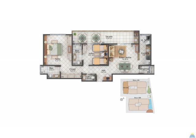Apartamento à venda com 2 dormitórios em Pantano do sul, Florianopolis cod:14370 - Foto 12