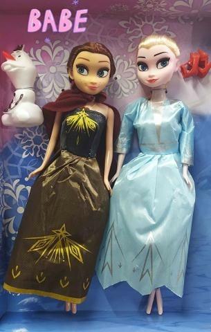Bonecas Frozen 2 - Kit Anna e Elsa Com Olaf