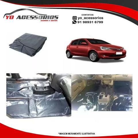 Instalado! Tapete Carpete Vinil Verniz Assoalho Gft Toyota Etios Hatch e Sedan