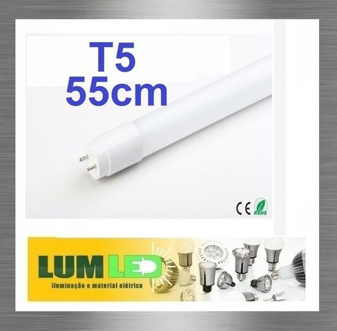 Lampada tubular t5 55cm luz branca - Foto 2