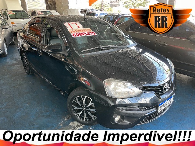 TOYOTA ETIOS SEDAN 1.5 PLATINUM FLEX AUT. COMPLETO 2017 AUTOS RR