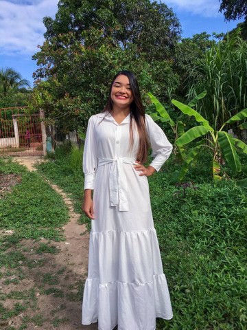 Vestido longo branco - Foto 3