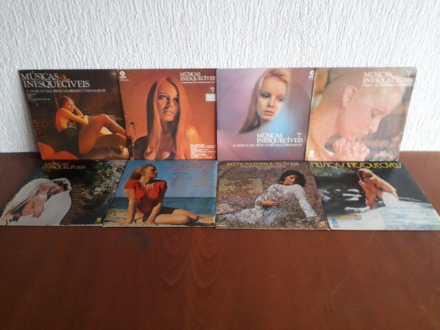 Lps - Músicas Inesquecíveis - lote com 08 discos de vinil