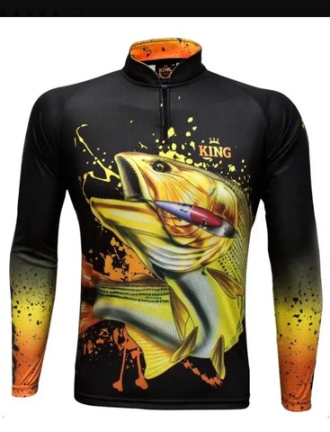 Camisa proteção uv pesca camping