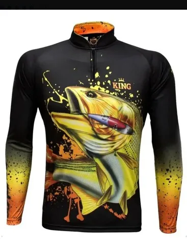 Camisa proteção uv pesca camping