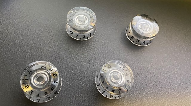 Jogo de 4 Knobs transparentes