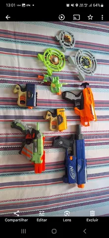 Armas Nerf, 3 disparos, 6 balas em segunda mão durante 17 EUR em Pola de  Siero na WALLAPOP