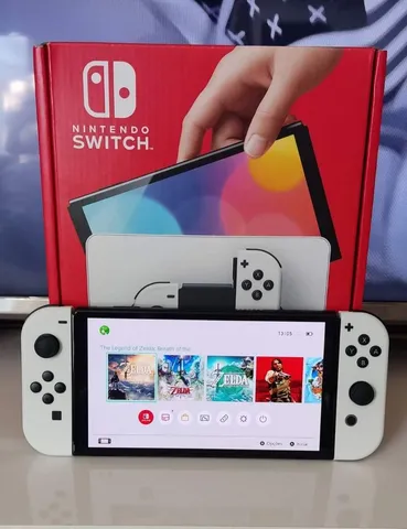 New Nintendo Switch Oled - DESTRAVADO COM 256gb 10 jogos completos e zelda  2 em portugues - Games Você Compra Venda Troca e Assistência de games em  geral